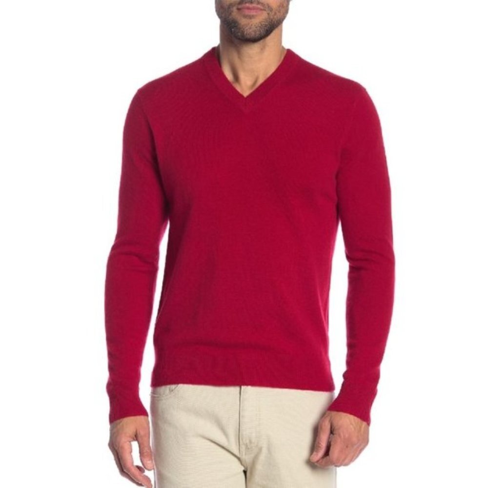 Qi Cashmere V-Neck Sweater